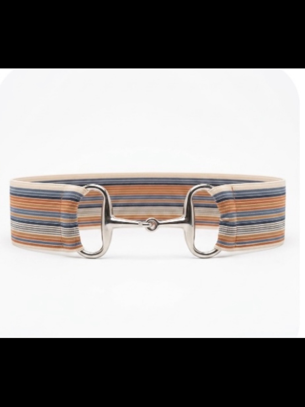 Ellany Equestrian Striped Elastic Bit Belt Excellent Condition